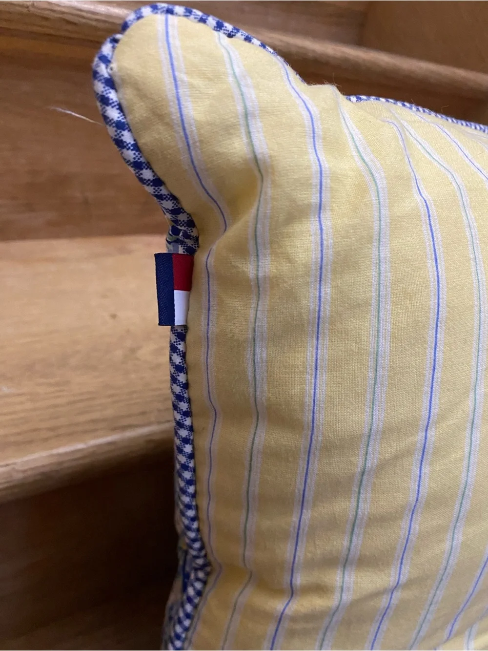 Tommy Hilfiger Vintage Elizabeth Anne Square Throw Pillow Ditsy Floral Pattern